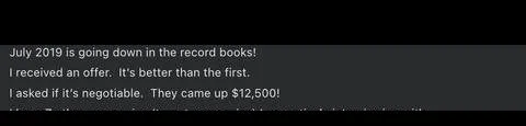 Verified client testimonial screenshot - Lindsay Mustain coaching result